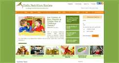Desktop Screenshot of dailynutritionreview.com